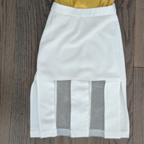 HOMMAGE LA White Pencil Skirt - Picture 1 of 8